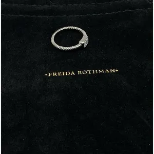 Freida Rothman Baguette Stacking Ring Sterling Silver 925 Size 7 East West thumbnail 4