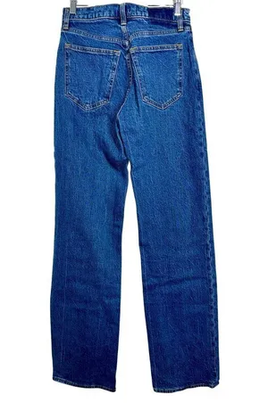 Abercrombie & Fitch The 90s Relaxed Jean High Rise Blue Denim Jeans Size 26 2 XL thumbnail 2