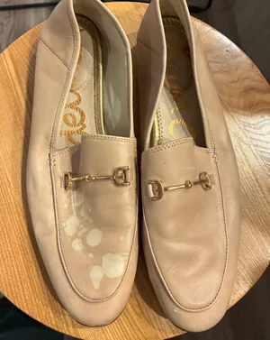 Sam Edelman Beige Loafers with Gold Detail thumbnail 1