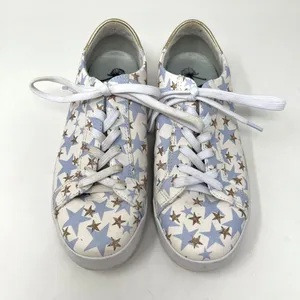 OTBT Shoes Court In Star Blue Gold‎ Leather Lace Up Sneakers Comfort Size 6.5M thumbnail 5