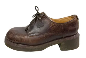 Dr. Martens 8461 Brown Distressed Leather Lace Up Chunky Platform Oxford Shoes 5 thumbnail 1