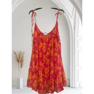 ✨Peach Love Tropical Vibes Only Tiered Mini Sz Large Dress✨ thumbnail 2
