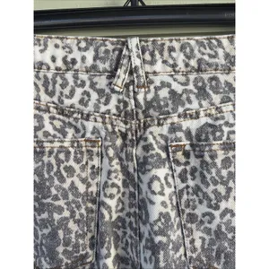 Lioness Leopard Cheetah Animal Print Denim 100% Cotton Jeans Pants Womens XS thumbnail 11