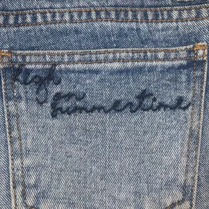 Billabong distressed jean shorts womens size 24 thumbnail 3