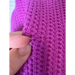 JCREW Vibrant Purple knit Mockneck Sweater Size XL NWT preppy office thumbnail 6