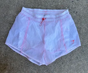 Gymshark Shorts Womens Small White Pulse 2 In 1 Performance Athletic Gym Lined thumbnail 1