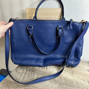 Kate Spade Women’s Blue Mulberry Street Pebbled Leather Bag thumbnail 3