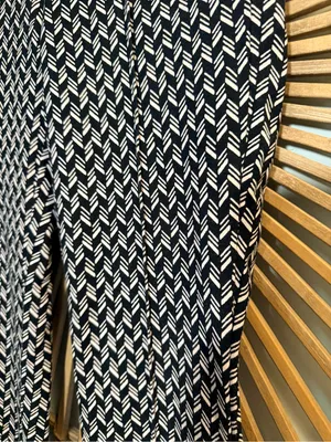 Anthropologie Maeve Margot Kick Flare Pull On Pants Stretch Patterned Workwear thumbnail 6