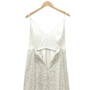 NWT ASOS Ivory Sequined Beaded Josie Backless Cami Maxi Wedding Dress Size 6 NEW thumbnail 8