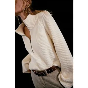 NEW Free People Sugar Ivory Greta Half Zip Pullover Sweater Sz XL NWOT thumbnail 10