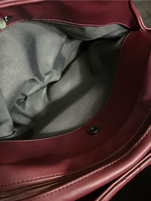 Simply Vera Vera Wang Women’s Quilted Burgundy Satchel thumbnail 12