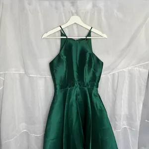 Lulus Broadway Show Emerald Green High-Low Gown thumbnail 2