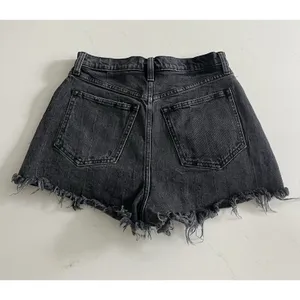 Abercrombie & Fitch Curve Love Black Cutoff Shorts High Rise Size 26/2 thumbnail 3