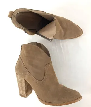 Pure Navy Suede Pointed Toe‎ Boot in Brown Size 10 thumbnail 1