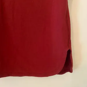 Lululemon Red V-neck Short Sleeve T-Shirt Loungewear Athletic Women's size Small thumbnail 4