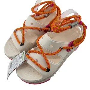 Crocs Hiker Xscape Festival Sandals Chalk White Women 8/Men 6 Colorful Platform thumbnail 1