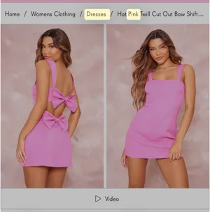 Pretty Little Thing Dress Pink Mini thumbnail 2