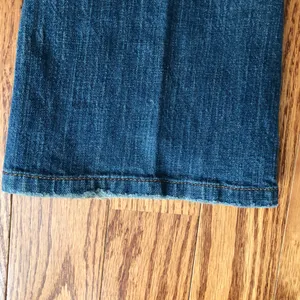 Calvin Klein Rare Classic Ultra Low Flare Y2K Dark Blue Jeans Women’s Size 25 thumbnail 5
