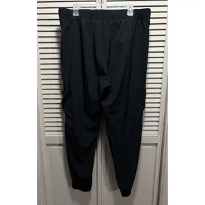 Hanes Comfort Fit Cargo Women's Black‎ Size XL Drawstring Jogger Pants Logo thumbnail 3