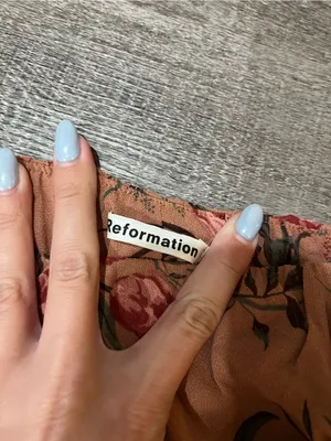 REFORMATION Berry Top in Cecille thumbnail 5