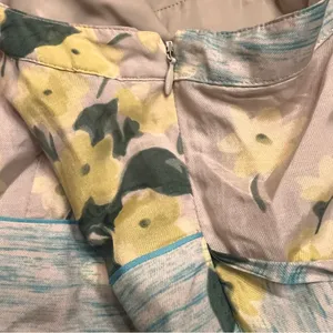 Anthropologie Maeve Dutch Yellow Floral Print Sleeveless Shift Dress‎ Size 0 thumbnail 12