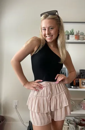 Brandy Melville Black One-Shoulder Tank thumbnail 1