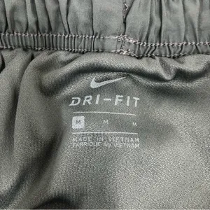 Nike dri-fit womens medium running shorts black grey brief liner elastic thumbnail 3