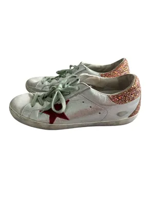 GOLDEN GOOSE Women’s Glitter Superstar Sneakers Size US 10 / 40 thumbnail 4