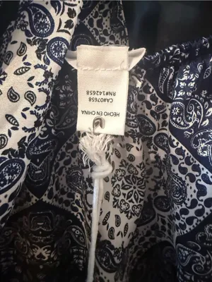 Birch and Stone Navy Tile-Print Spaghetti Strap Mini Dress thumbnail 8
