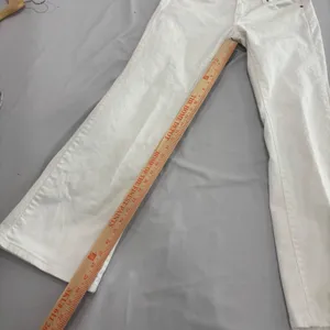 Levis 545 Low Boot Cut Jeans Womens 8M White Denim Stretch Pants thumbnail 12