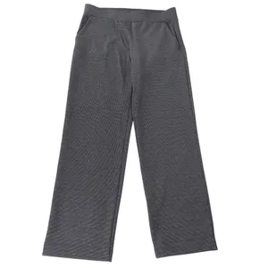 LOFT Gray Houndstooth Ponte Pull-On Straight Leg Dress Pants NEW Size M thumbnail 16