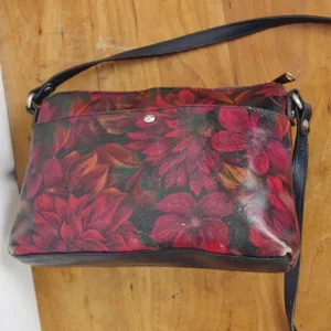 Patricia Nash Floral Leather Crossbody Purse thumbnail 10