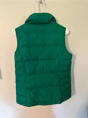Land’s End down fill puffer vest emerald green thumbnail 5