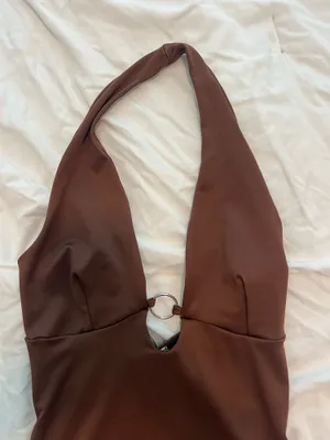 Gaze USA Brown Bodysuit Size Small thumbnail 2