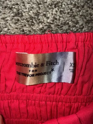 Abercrombie & Fitch for The Trevor Project Hot Pink Smocked Crop Tank Top thumbnail 3