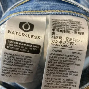 Levi’s Low Pro Straight Vintage 90s Mid Rise Relaxed Slouchy Blue Denim Jeans 28 thumbnail 12