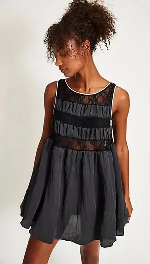 NWT Free People Intimately at current obsession mini slip thumbnail 1