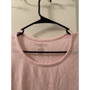 Croft & Barrow Women’s Dog Print Long Sleeve Pajama Top Shirt 1pc Size L Pink thumbnail 2