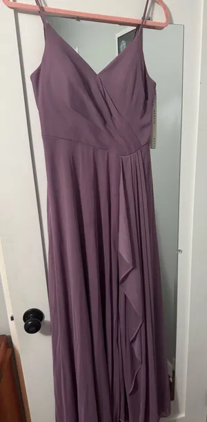 Purple Bridesmaid Azazie Dress thumbnail 1
