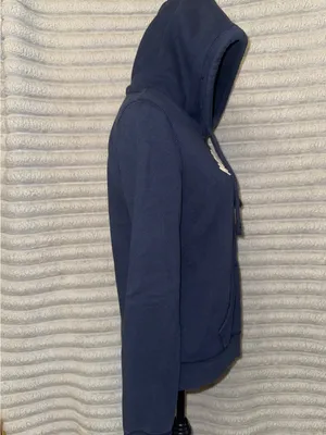 Hollister Navy Blue Pullover Hoodie Size L thumbnail 2
