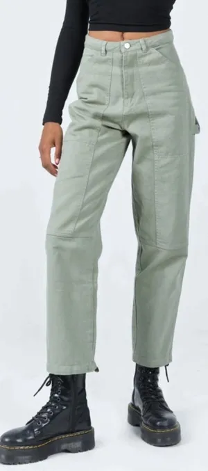 NWT Princess Polly Dropouts Cargo Pants Loose Fit Utility Carpenter size 6 NEW thumbnail 1