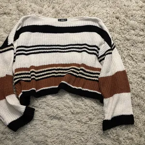 SHEIN Multicolor Striped Knit Sweater Size S thumbnail 3