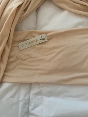 Colorful Natalie Wrap Top Tan thumbnail 4