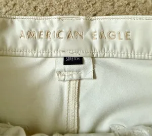 American Eagle Faux Leather Cargo Pants Elastic Waist Size 6 Regular thumbnail 3