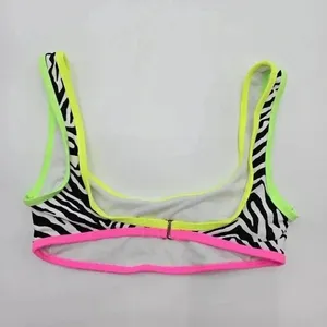 No Boundaries Stripe Black White Bikini Top‎ Swimwear Swimsuit Small thumbnail 5