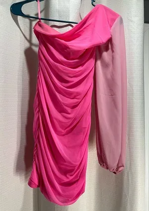 Pink body con dress thumbnail 3