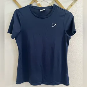 Gymshark Everyday Seamless Tee Short Sleeve Navy Medium thumbnail 4