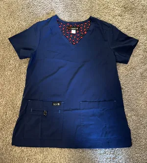 Scrub Top Blue thumbnail 1