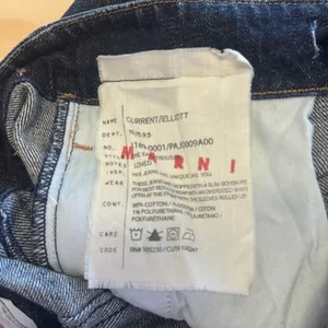 Current/Elliott + Marni "The Easy Trouser" Jean Relaxed‎ Fit Cropped Button Fly thumbnail 10