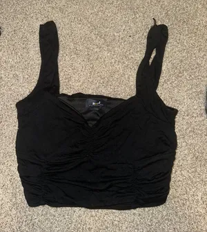 Anthropologie Black Going Out Tank thumbnail 1
